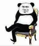 熊猫人,椅子,熊猫